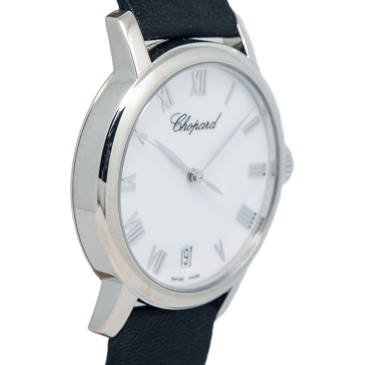 Chopard Classic 124200-1001 Automatic 18k White Gold Roman Dial 34mm