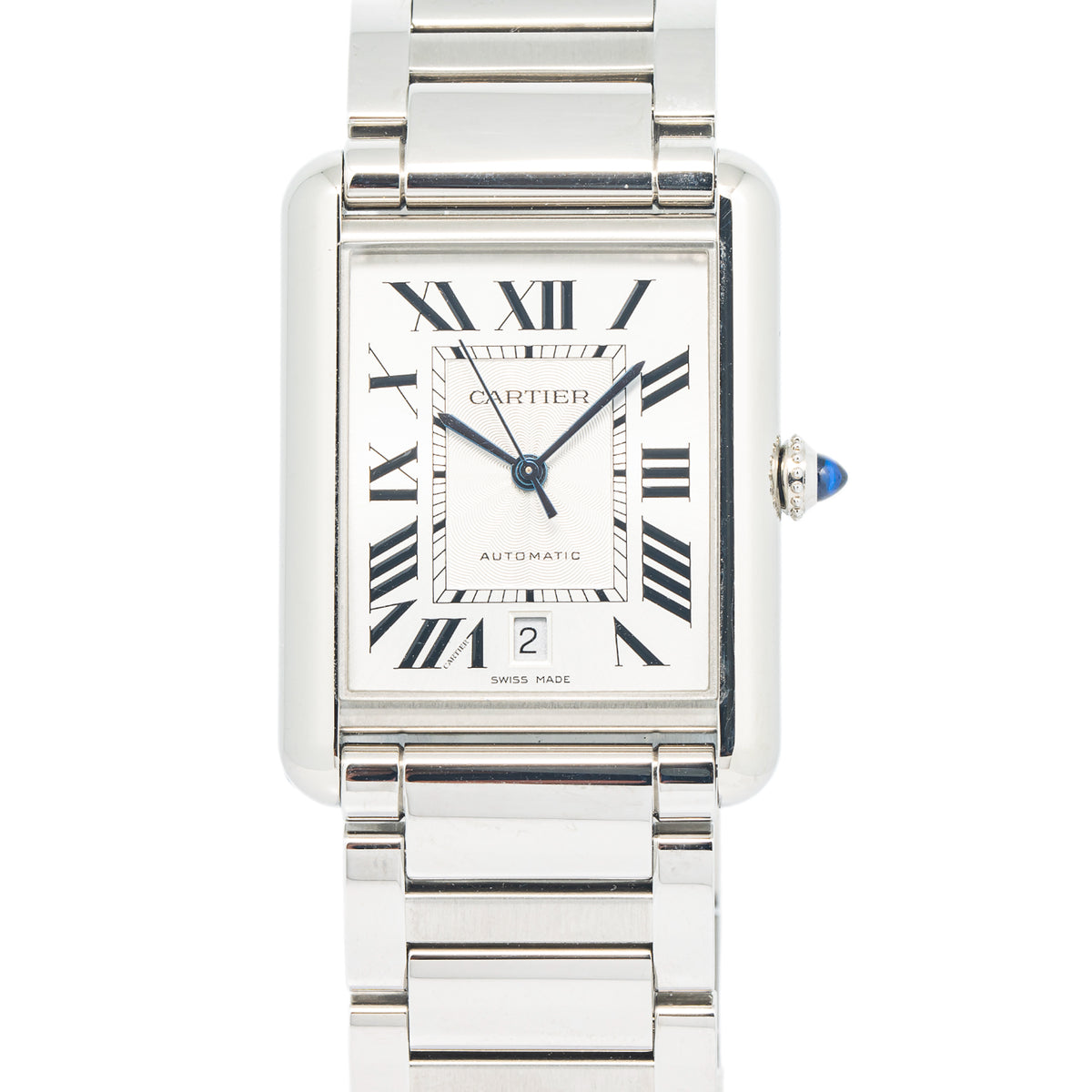 Cartier Tank Must 4324 WSTA0053 2022 NEW Box & Card Stainless Silver Dial 31mm