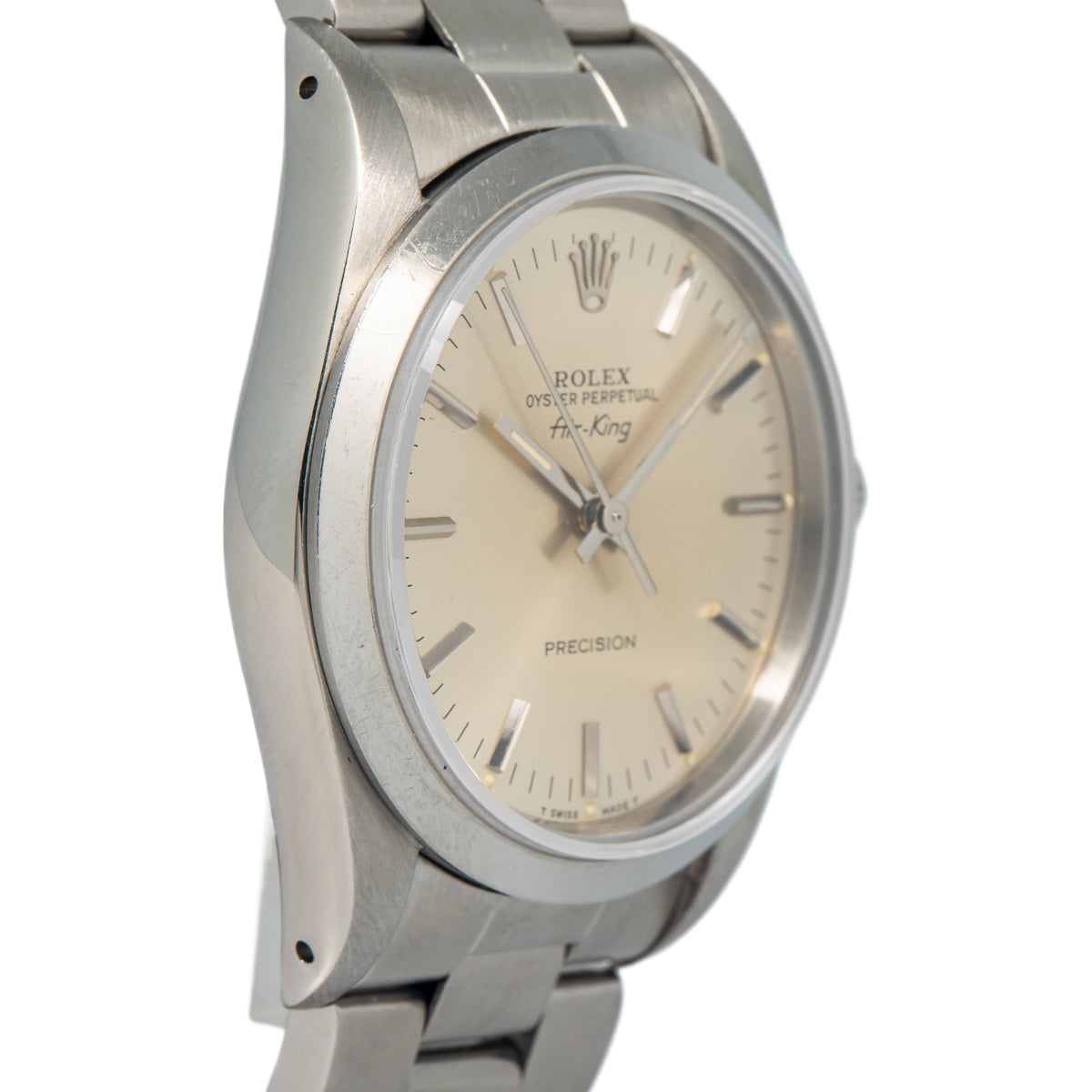 Rolex Air-King 14000 Oyster  Steel Automatic Silver Dial Ladies Watch 34mm