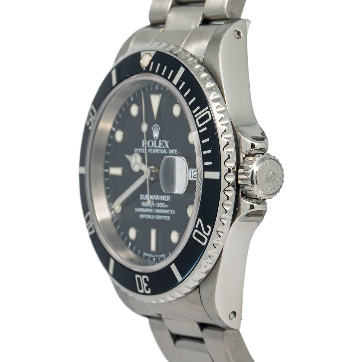 Rolex Submariner 16610 Oyster Stainless Steel Auto Black Dial Men's Watch 40mm