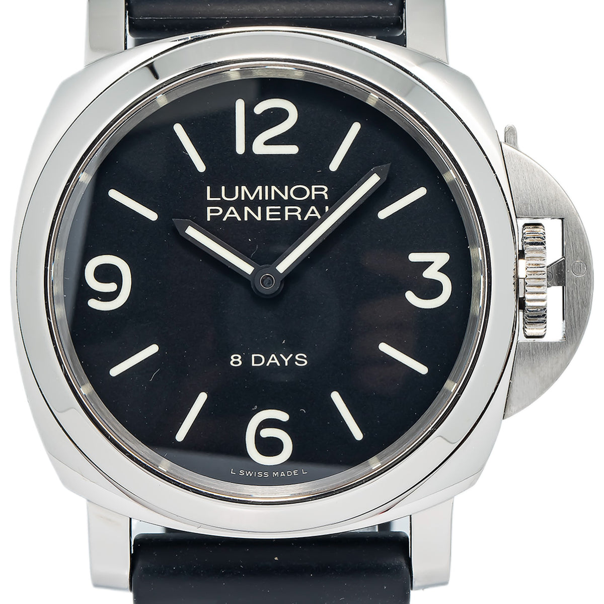 Panerai Luminor Base 8Days PAM00560 Stainless Steel Black Dial Manual Men's Watc