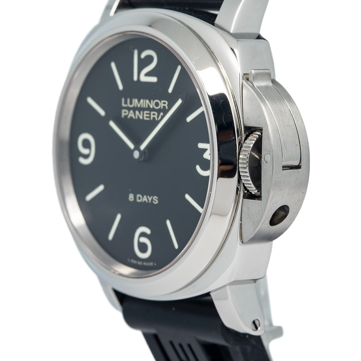 Panerai Luminor Base 8Days PAM00560 Stainless Steel Black Dial Manual Men's Watc