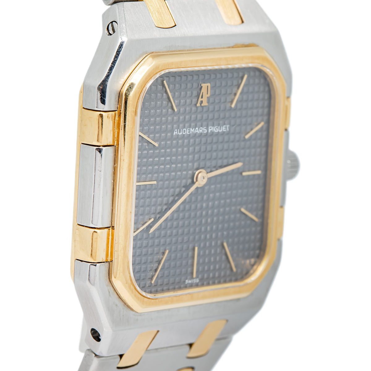 Audemars Piguet Royal Oak 66009SA Quartz 18K Two Tone YG Grey Dial Watch 32mm