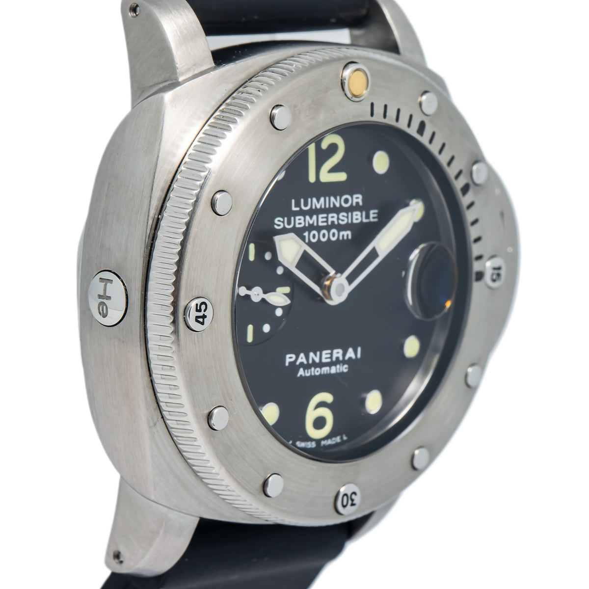 Panerai Luminor Submersible PAM00243 Stainless Steel Black Dial Auto Men's Watch