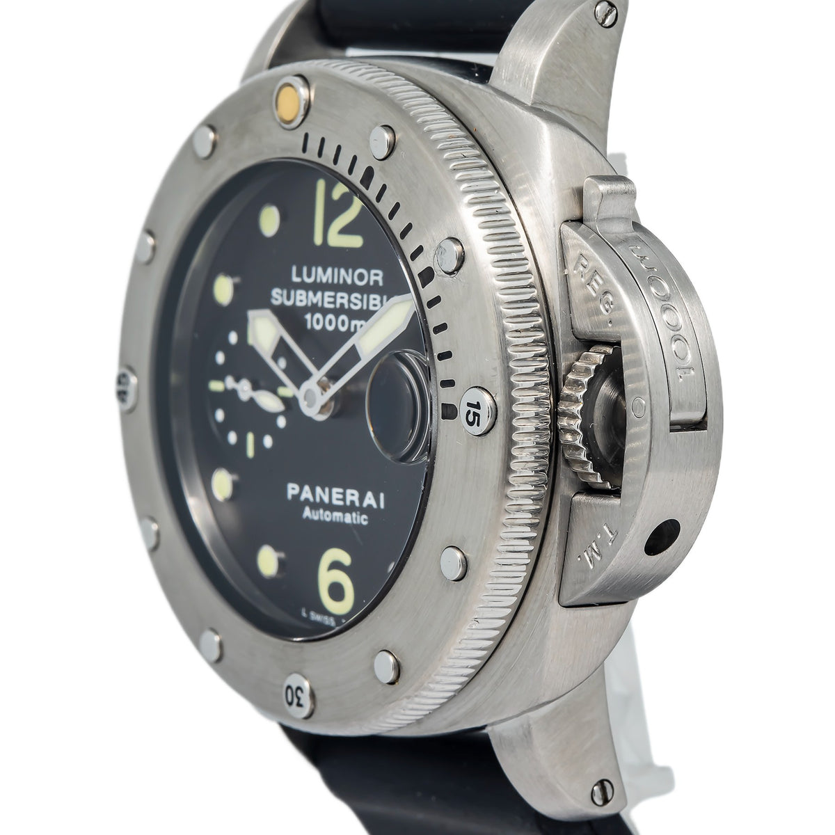 Panerai Luminor Submersible PAM00243 Stainless Steel Black Dial Auto Men's Watch