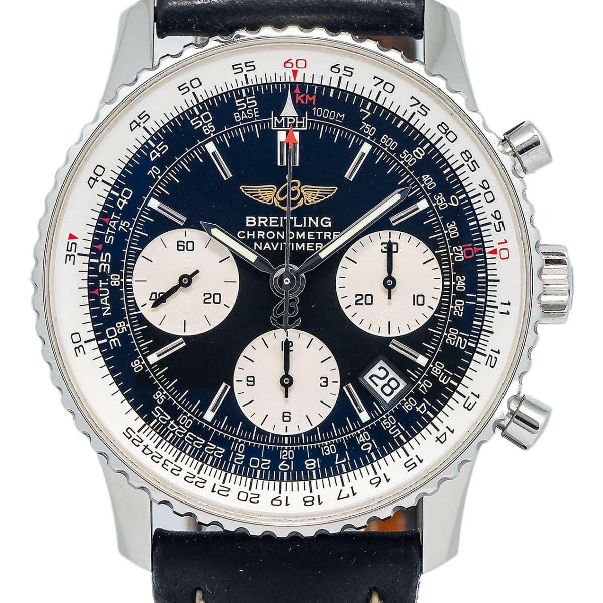 Breitling Navitimer A23322 Chronograph Automatic Black Dial Men's Watch 42mm