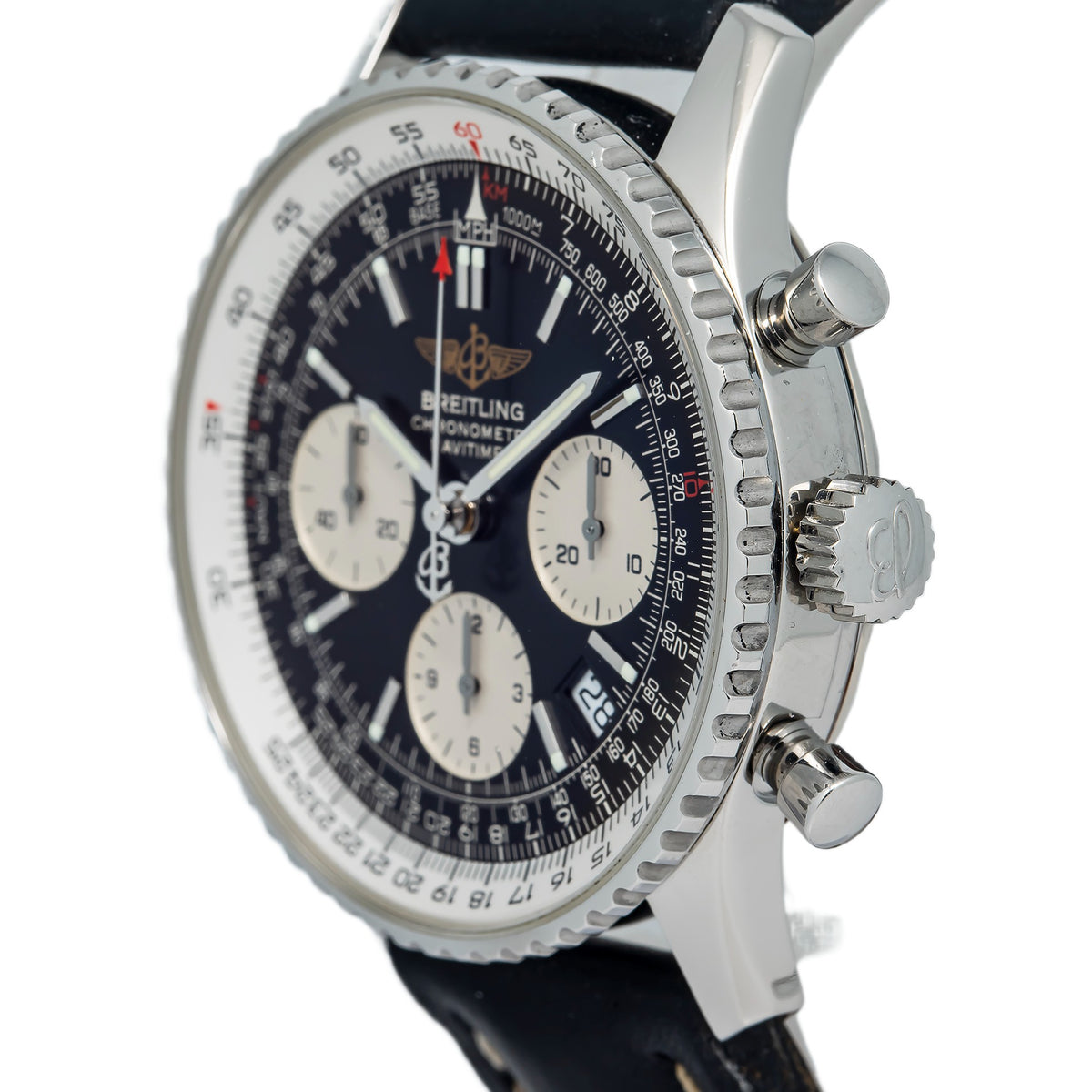 Breitling Navitimer A23322 Chronograph Automatic Black Dial Men's Watch 42mm