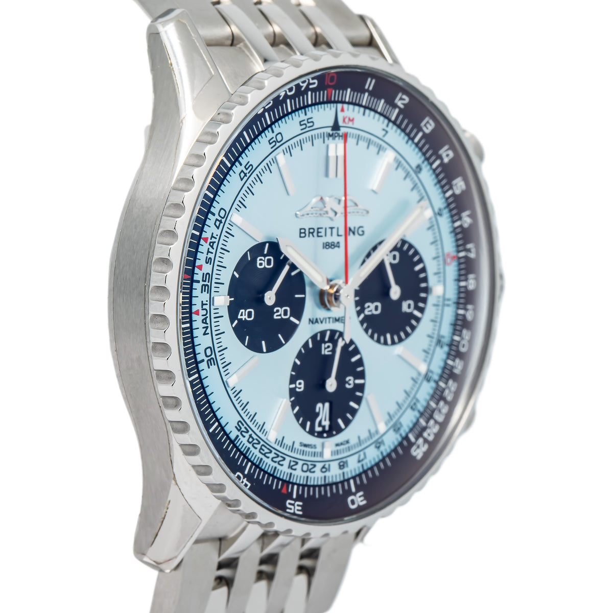 Breitling Navitimer AB0138 Chronograph Tiffany Blue Dial Automatic Watch 43mm