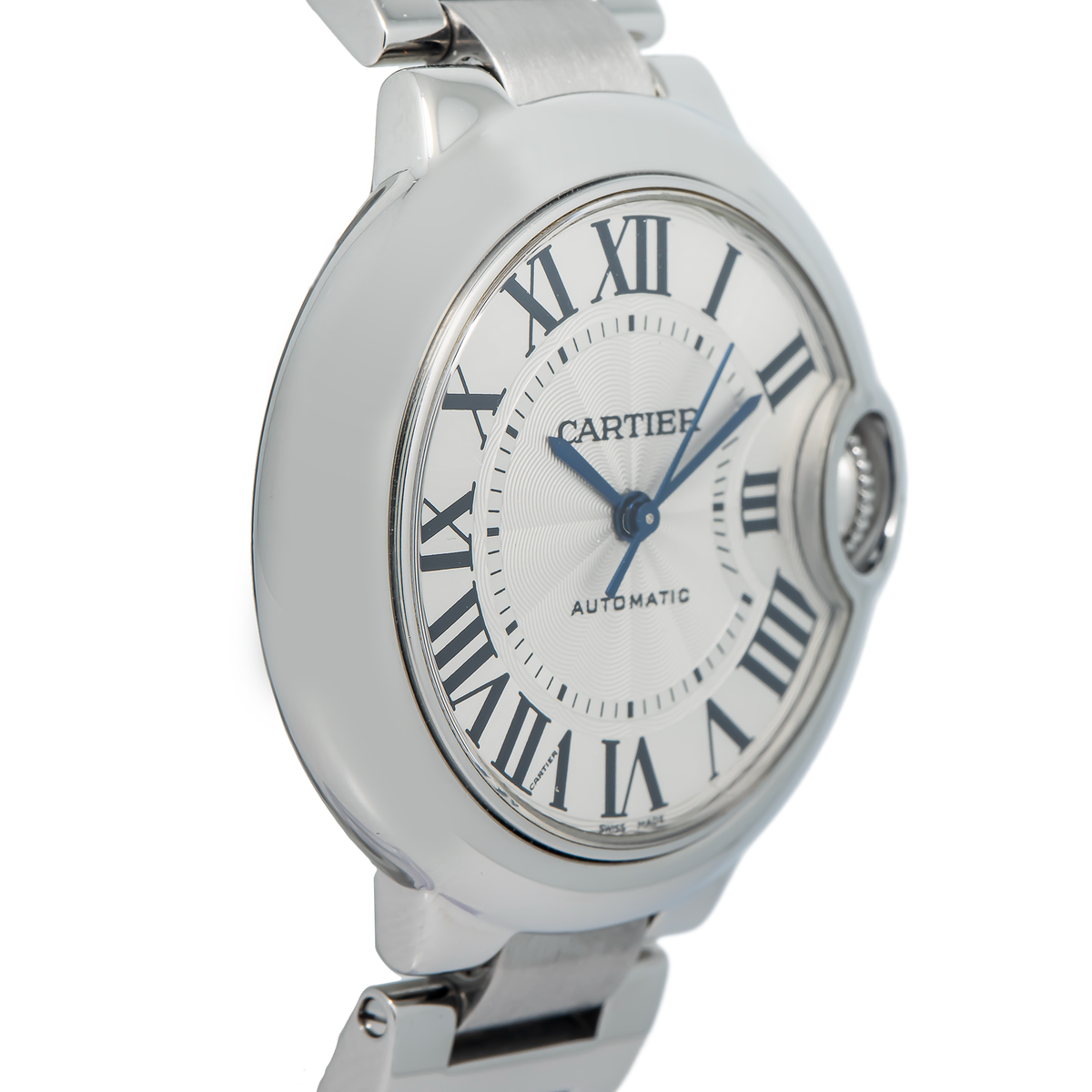 Cartier Ballon Bleu 3489  Stainless Steel Automatic Men 's Watch 33mm