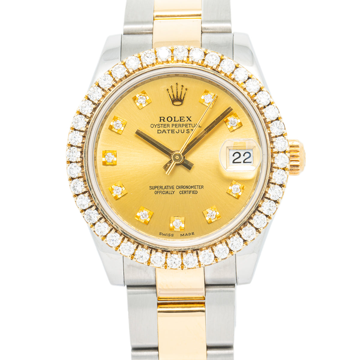 Rolex Datejust 178273 2015 Paper Oyster Auto Two Tone Ladies Watch 31mm