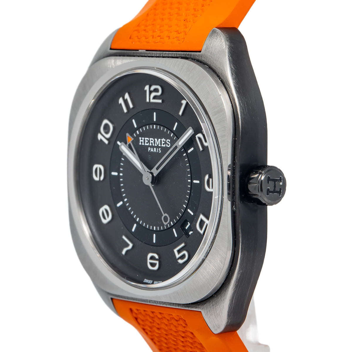 Hermes HO8 SP1.741a Titanium Skeleton Black Dial Automatic Men's Watch 39mm