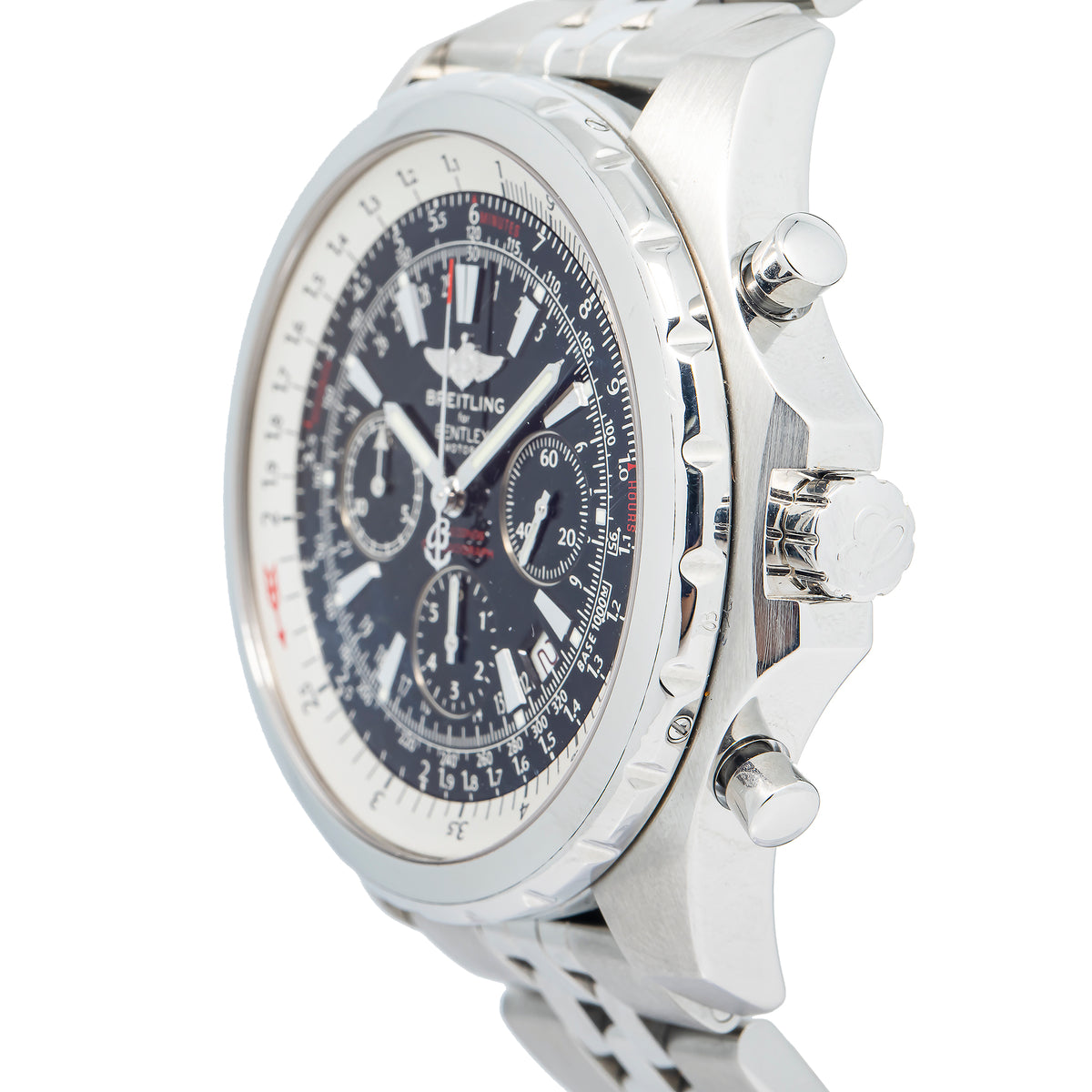 Breitling For Bentley Motors A25363 Chronograph SS Auto Men's Watch 49mm