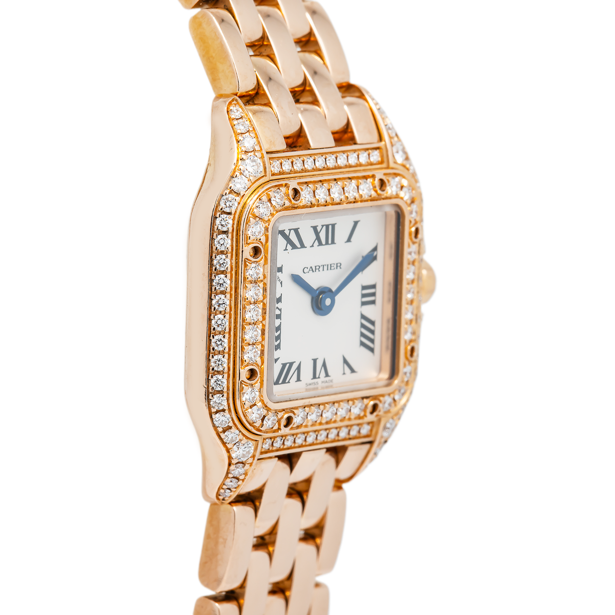 Cartier Mini Panthere WJPN0020 18K RG Diamond Bezel Quartz Lady's Watch 22mm