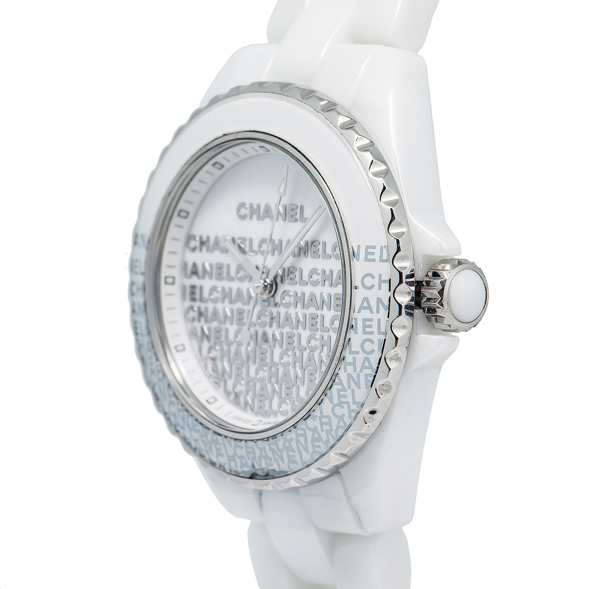 Chanel J12 H7419 Ceramic White Dial Quartz Watch 34mm