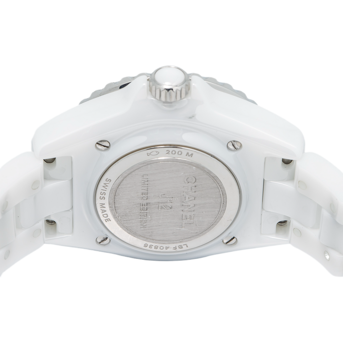 Chanel J12 H7419 Ceramic White Dial Quartz Watch 34mm