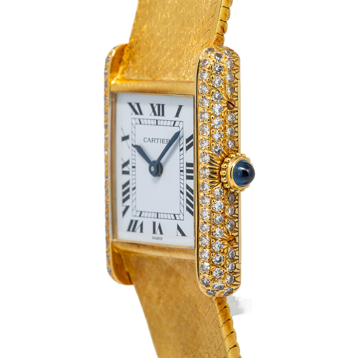 Cartier Tank Louis Paris 1978 18k Yellow Gold Ladies Wear Manual-Wind