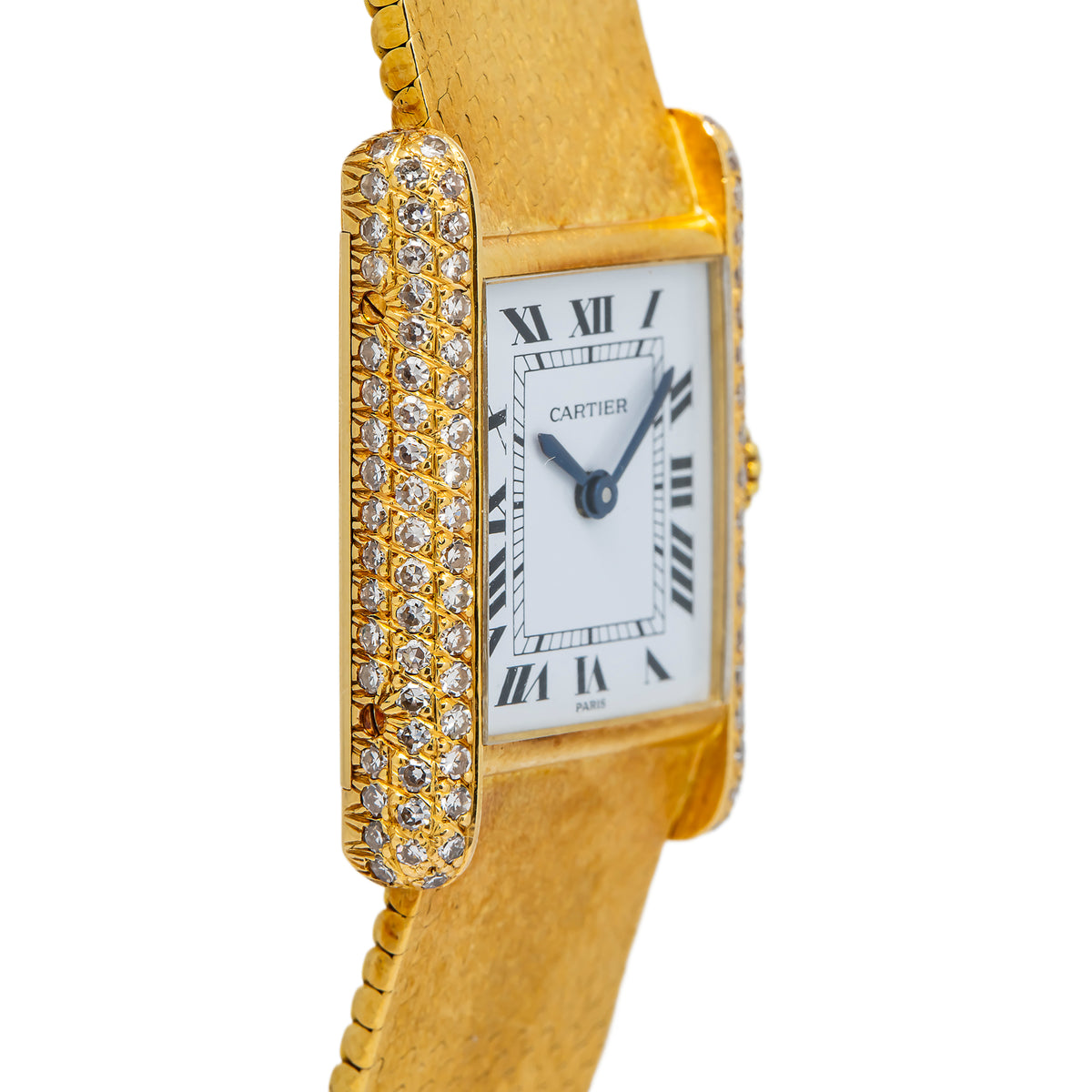 Cartier Tank Louis Paris 1978 18k Yellow Gold Ladies Wear Manual-Wind