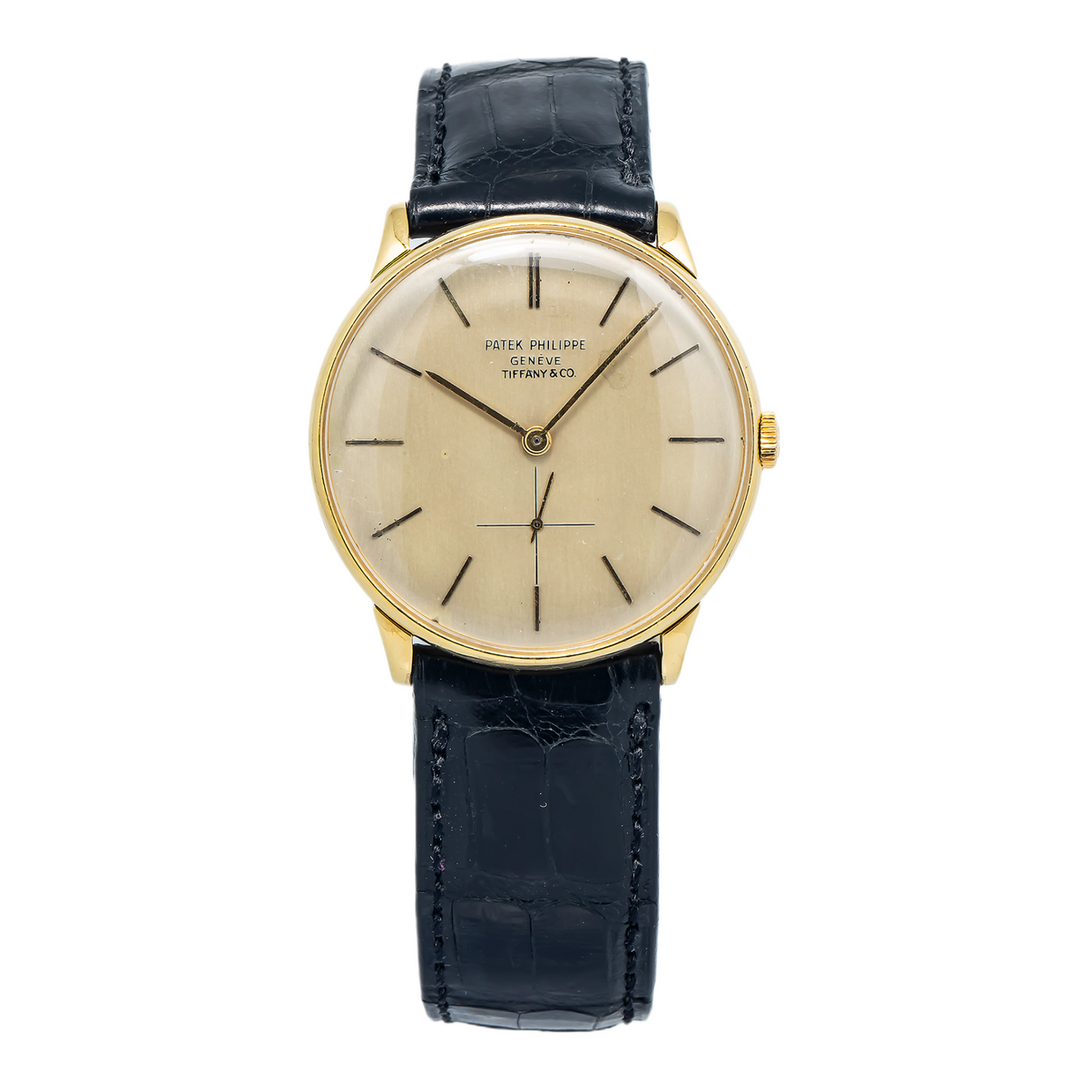 Patek Philippe Tiffany&co 2573 RARE With Archives Manual 18k Yellow Watch 33mm