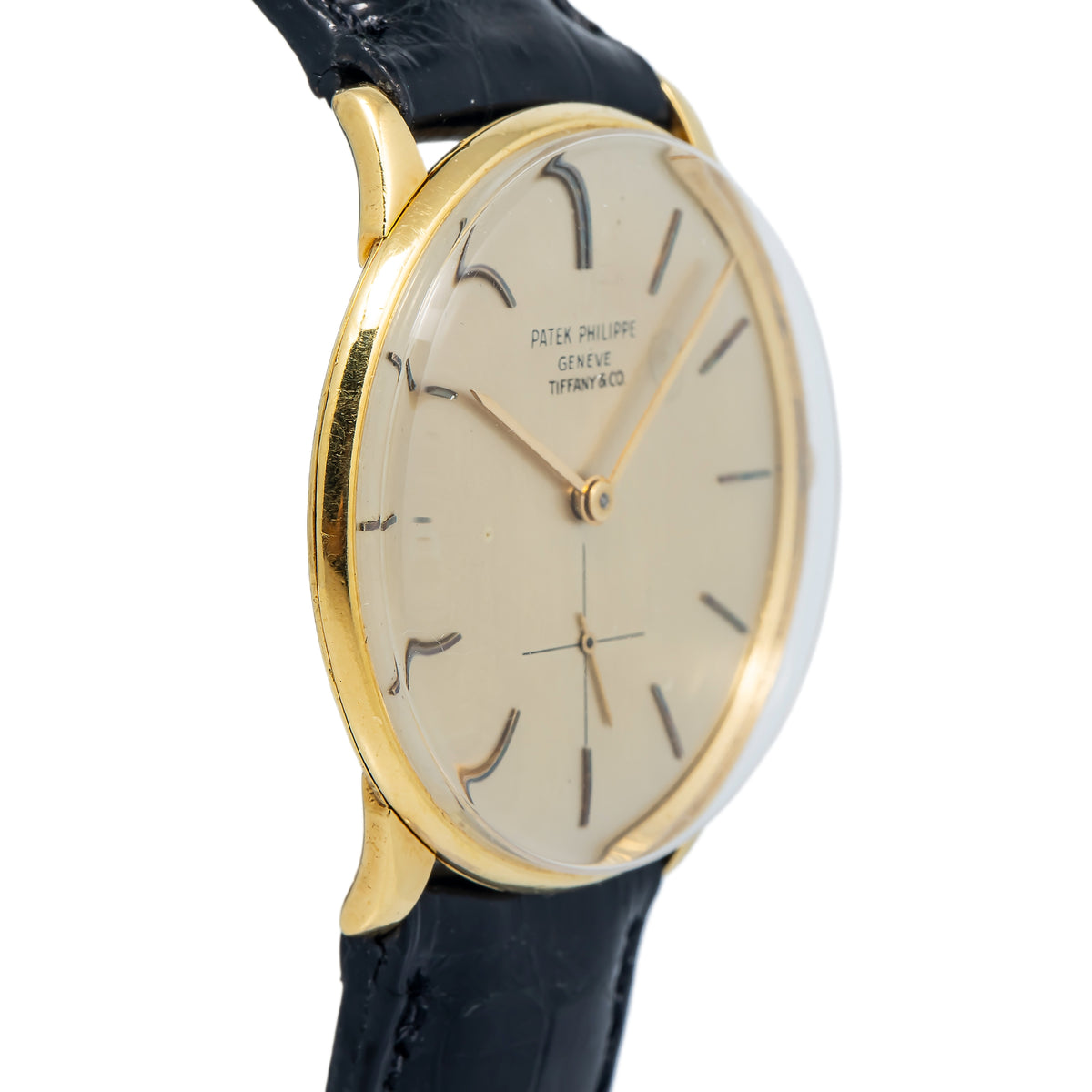 Patek Philippe Tiffany&co 2573 RARE With Archives Manual 18k Yellow Watch 33mm