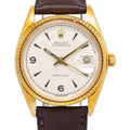 Rolex Oysterdate 6694 Gold Shell Manual Wind Ivory Dial Color Men's Watch 34mm