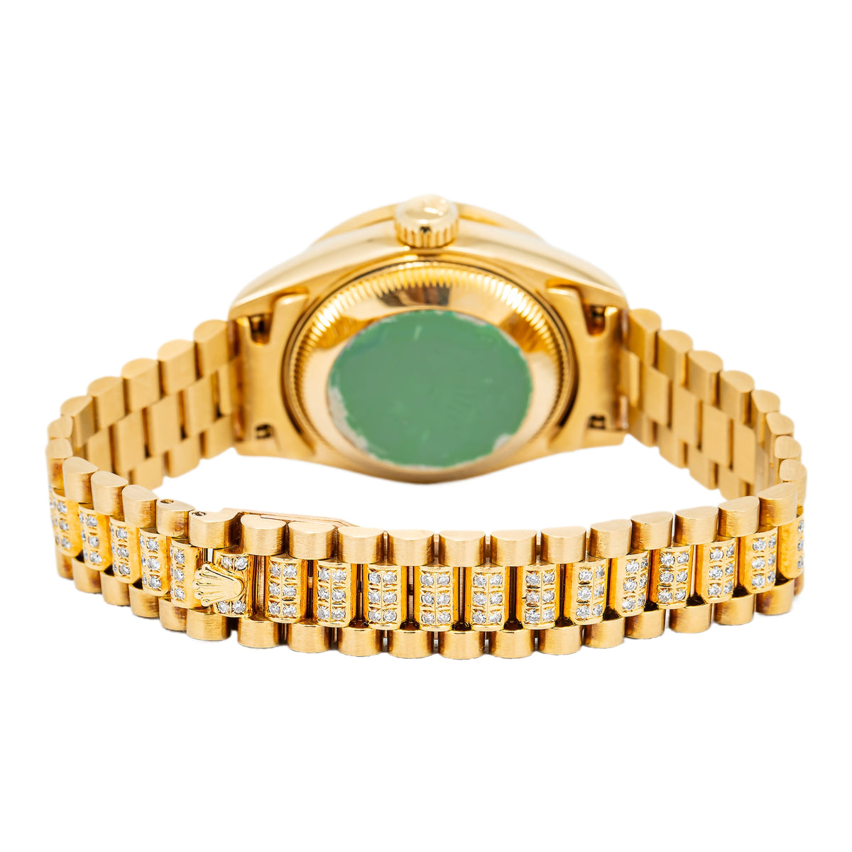 Rolex Datejust 69178 18k Yellow Gold President Diamond Champagne Dial Watch 26mm