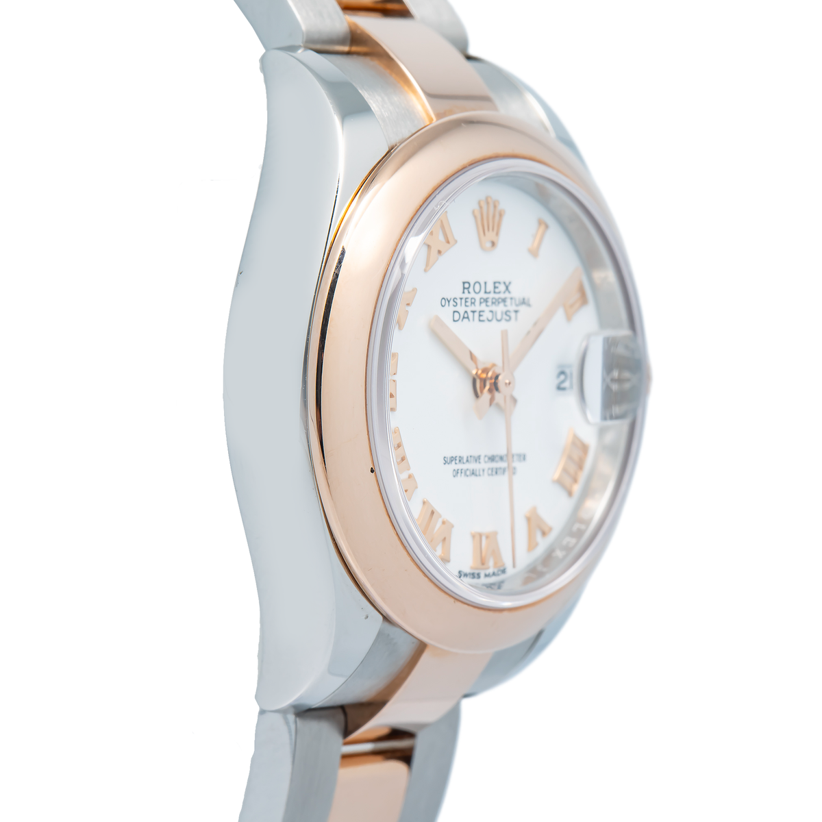 Rolex Lady Datejust 279161 MINT 18k RG Two Tone White Dial Auto Women's 28mm