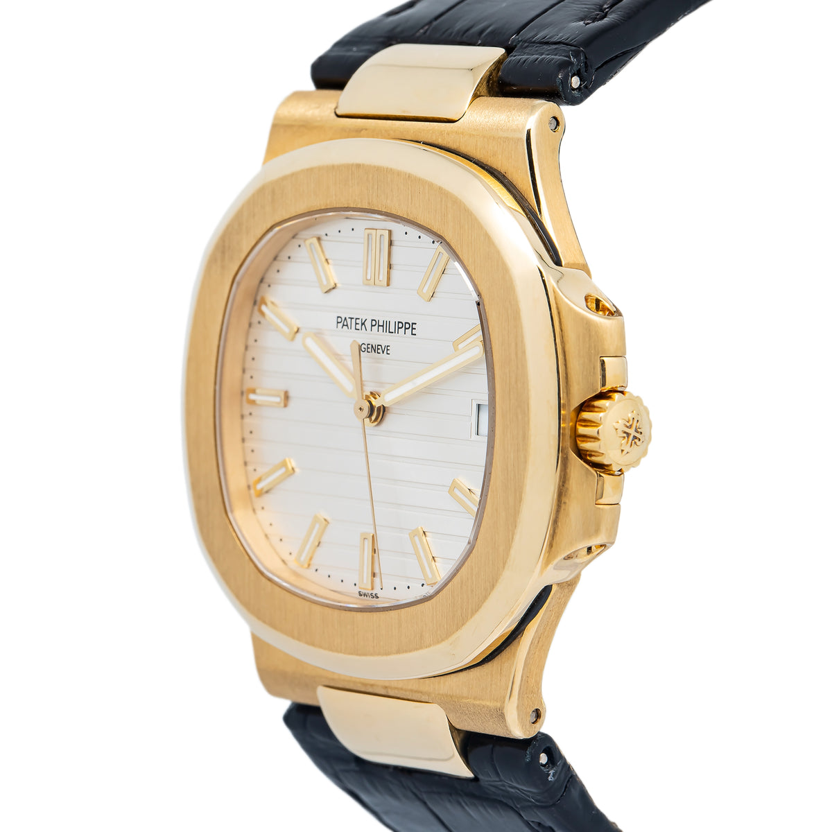 Patek Philippe Nautilus 5711J-001 Yellow Gold Auto Silver Dial Men's Watch 40mm