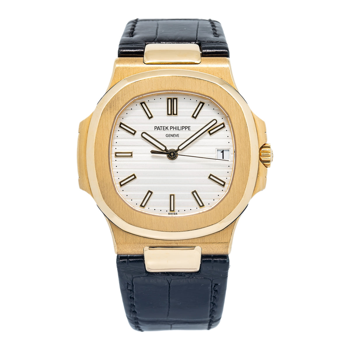 Patek Philippe Nautilus 5711J-001 Yellow Gold Auto Silver Dial Men's Watch 40mm