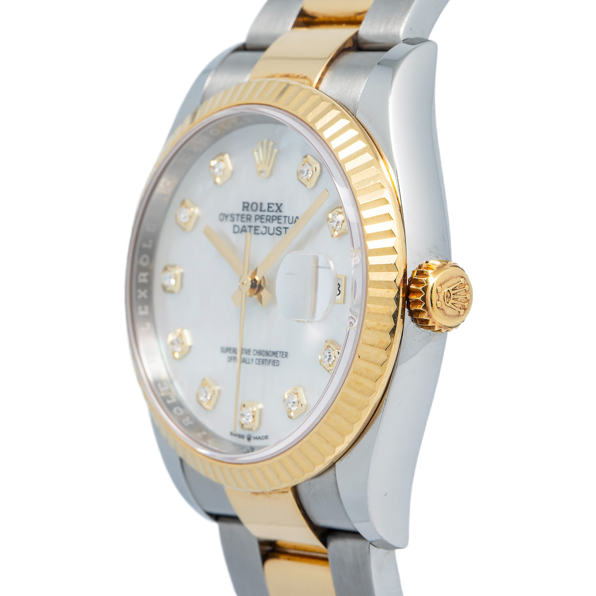 Rolex Datejust 126233 2024 Complete Oyster Factory Diamond MOP Dial Watch 36mm