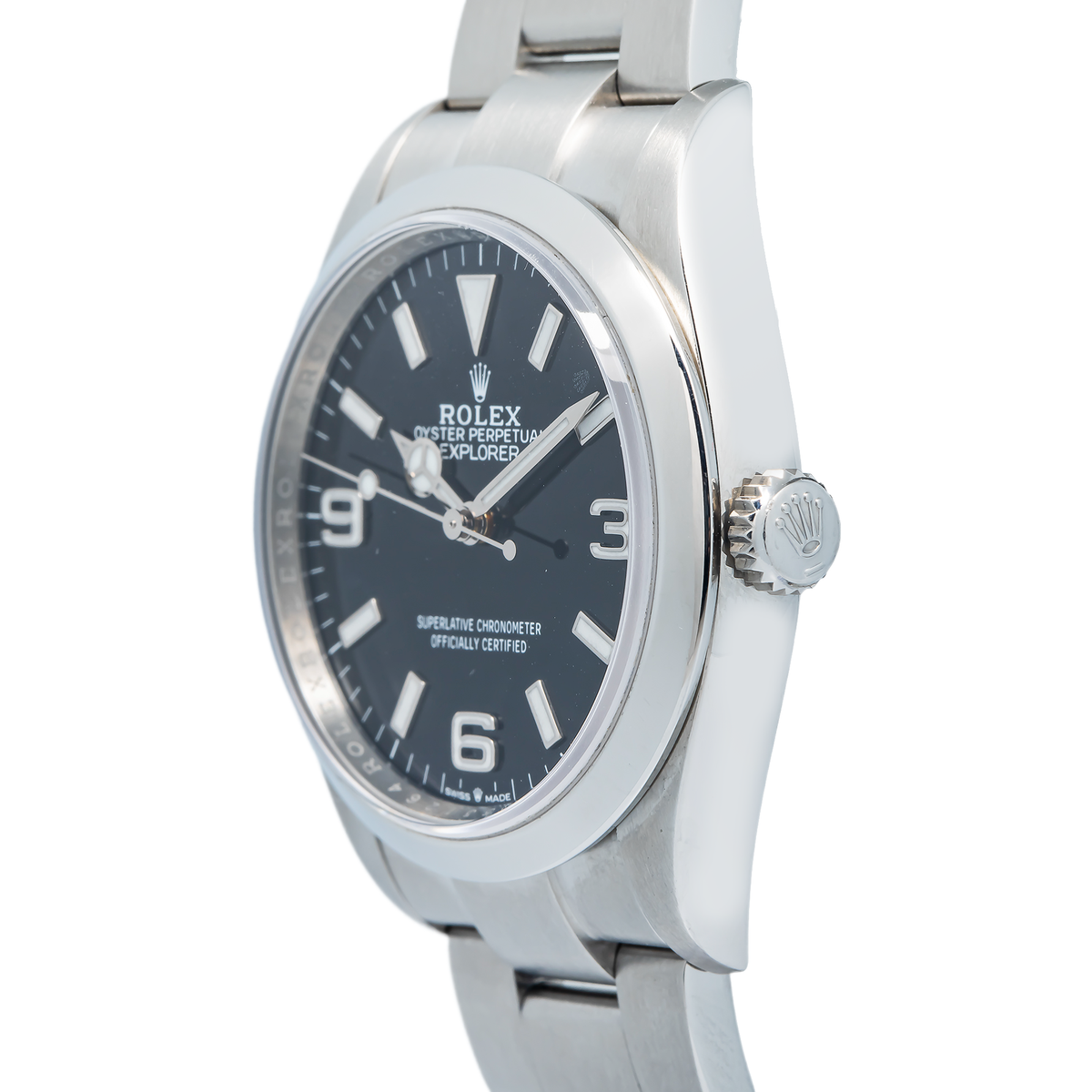 Rolex Explorer 124270 Automatic Stainless Steel Black Dial men's watch 36mm
