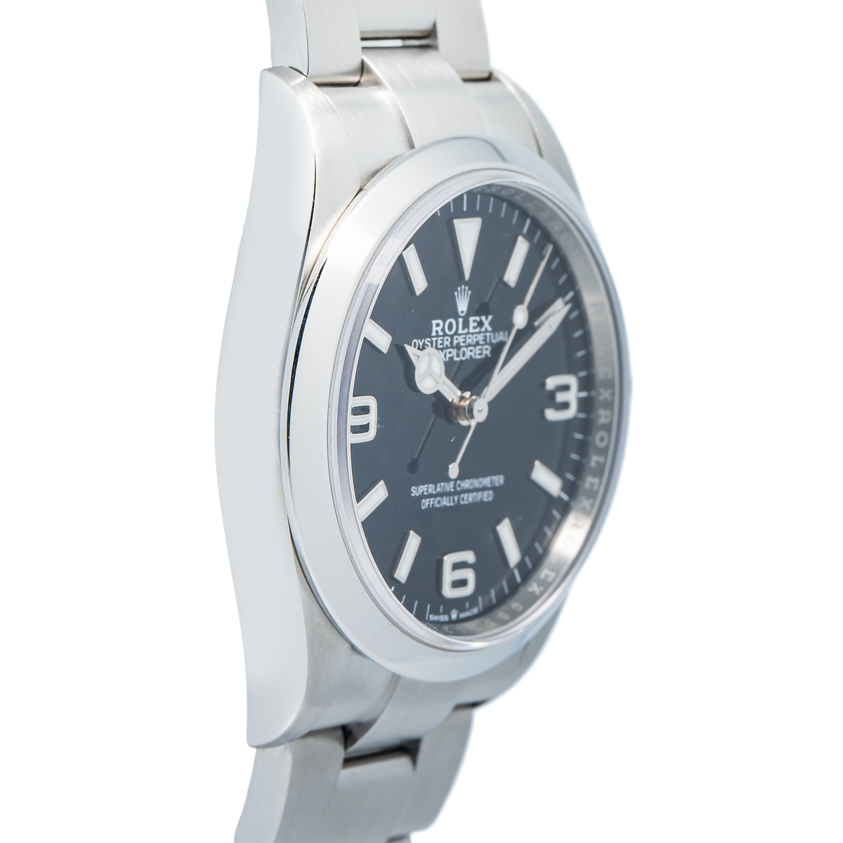 Rolex Explorer 124270 Automatic Stainless Steel Black Dial men's watch 36mm