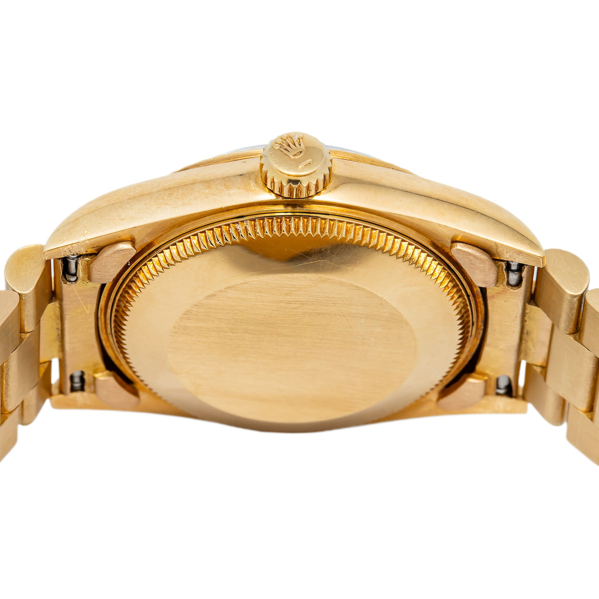 Rolex Oyster Perpetual 67518 Auto Yellow Gold Champagne Dial Midsize watch 31mm