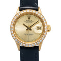 Rolex Datejust 6700 18k Yellow Gold Diamond Bezel Zephyr Dial Women's 24mm