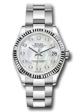 Rolex Datejust 278274 NEW Auto Factory Diamond Oyster MOP Dial Ladies 31mm