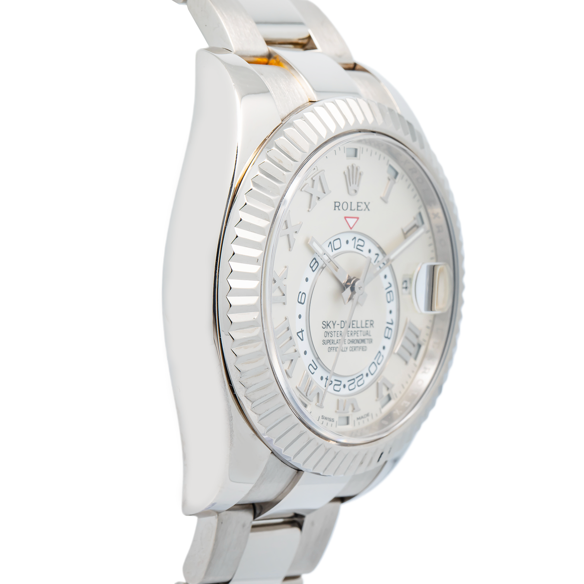 Rolex Sky-Dweller 326939 MINT 18K White Gold Oyster Ivory Dial Men's 42mm