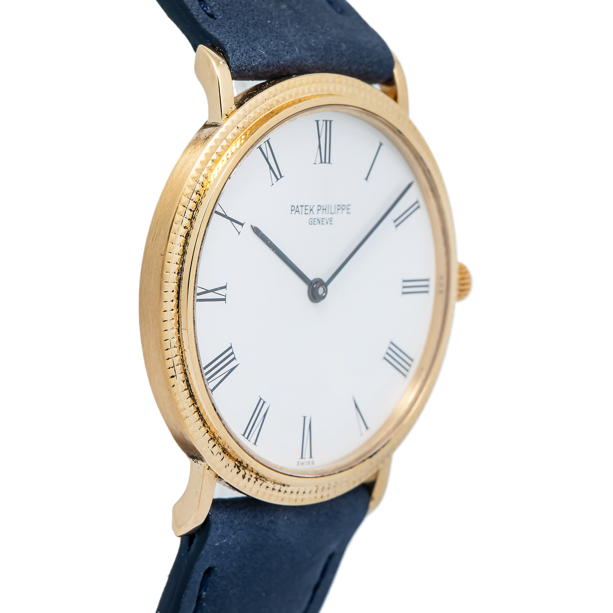 Patek Philippe Calatrava 3954 18k Yellow Gold White Dial Men's Watch 33mm