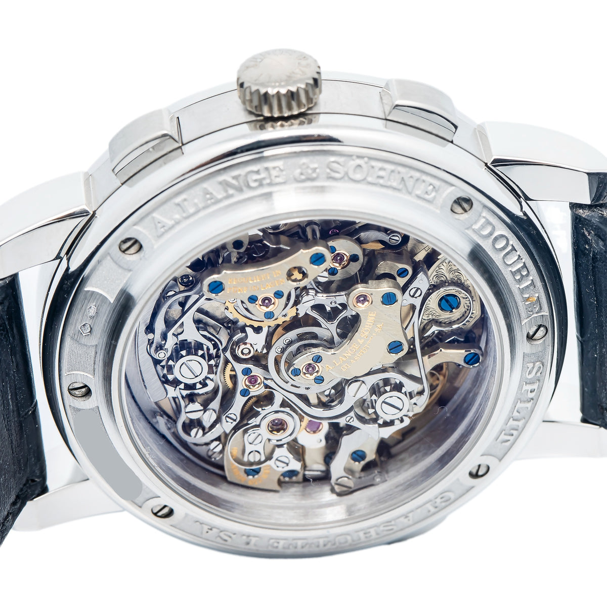 A. Lange & Sohne Double Split 404.035 B/P Chronograph Platinum Black Dial 43mm