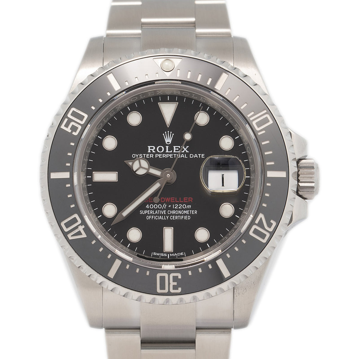 Rolex Sea-Dweller 126600 Automatic SS Oyster MK1 Black Dial Men's Watch 43mm