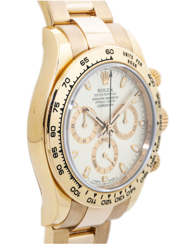 Rolex Daytona 116505 2018 Box & Card 18K Rose Gold Ivory Dial  Auto Men's 40mm