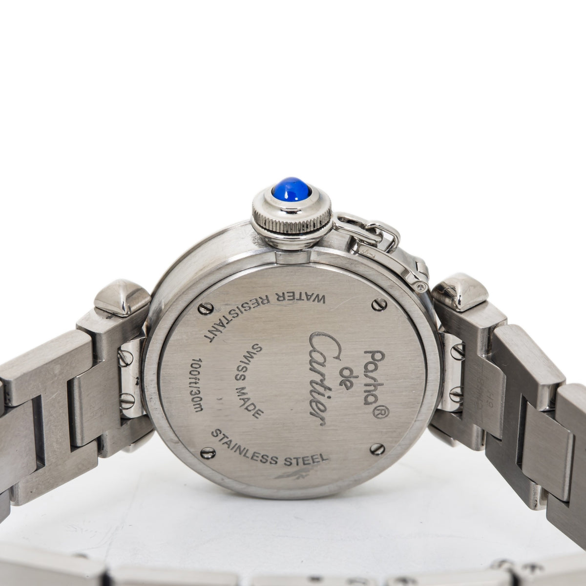 Cartier Miss Pasha W3140007 Stainless Steel Quartz Silver Dial Women'sWatch 27mm