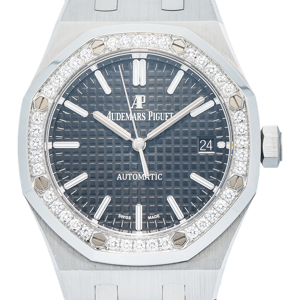 Audemars Piguet Royal Oak 15451ST B/P SS Auto Black Dial 2022 Ladies Watch 37mm