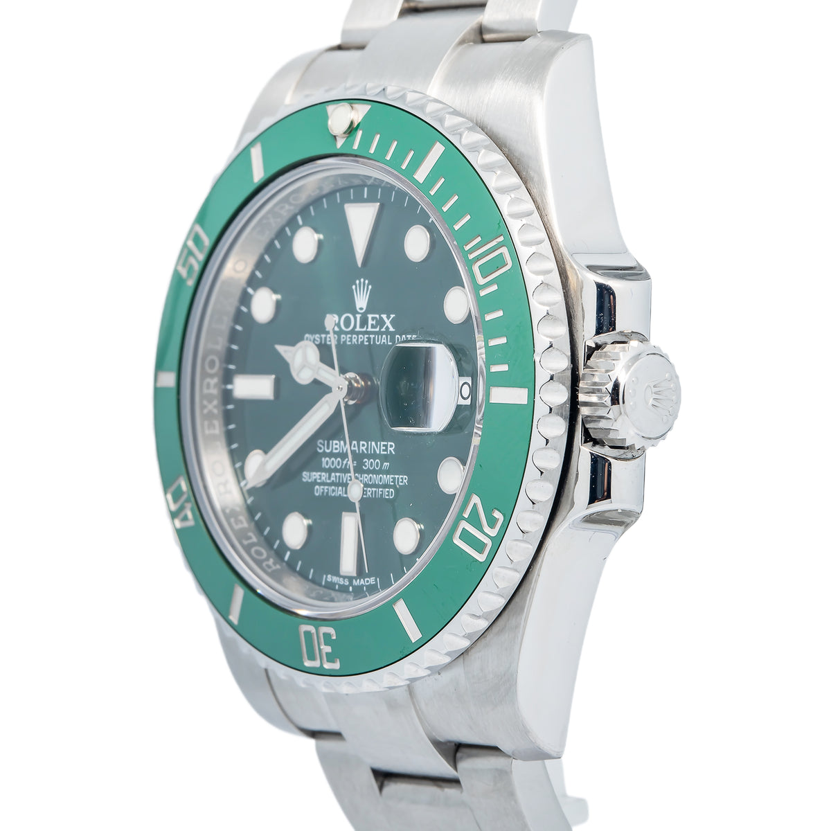 Rolex Submariner Date 116610LV Hulk Automatic Stainless Steel Men's Watch 40mm