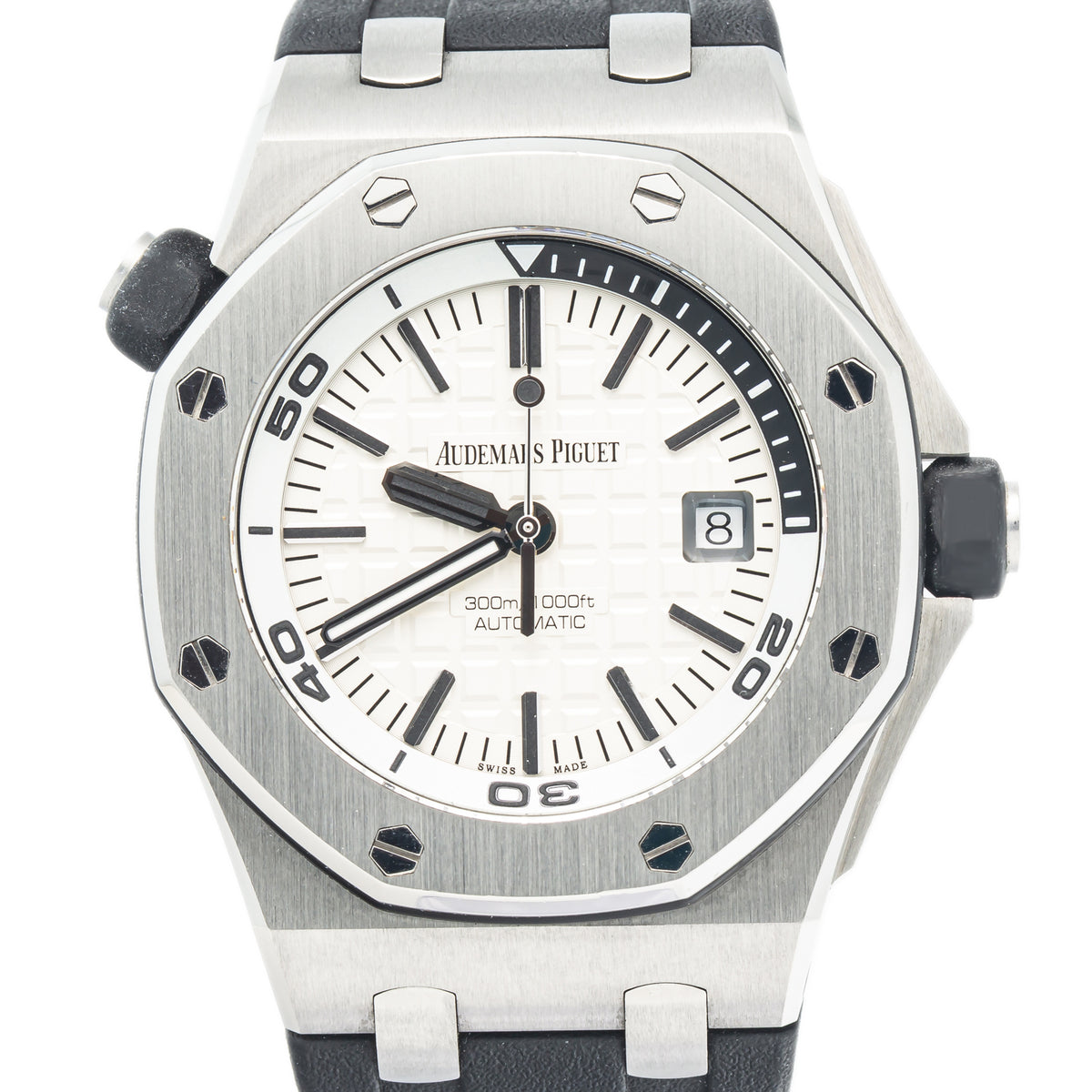 Audemars Piguet Royal Oak Offshore Diver 15710ST MINT White Dial SS Men's 42mm