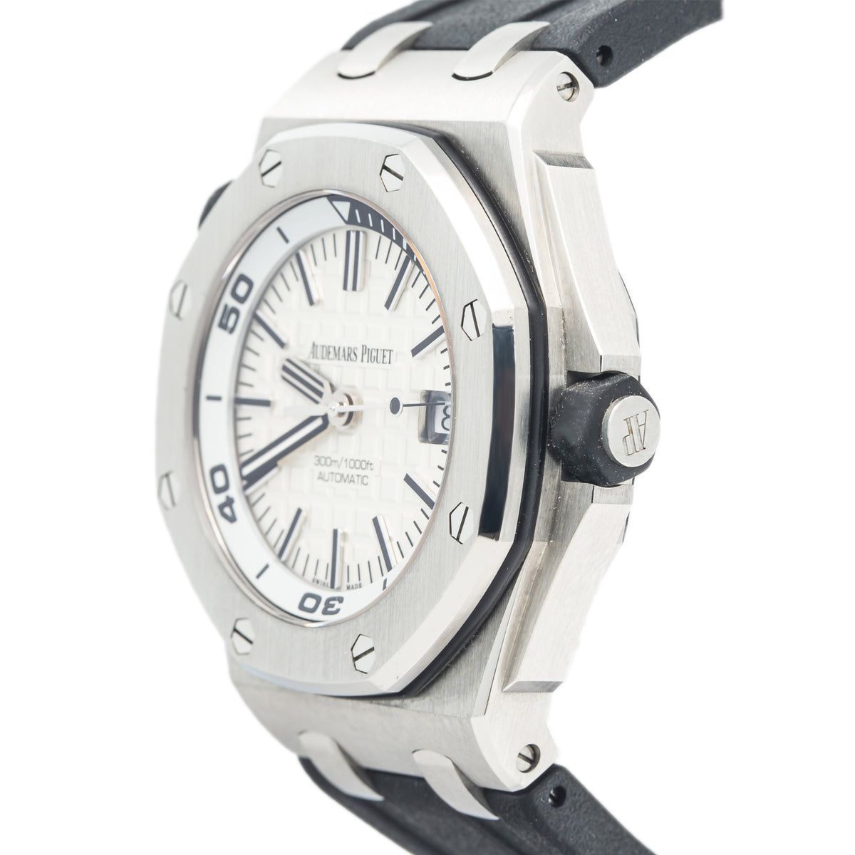 Audemars Piguet Royal Oak Offshore Diver 15710ST MINT White Dial SS Men's 42mm