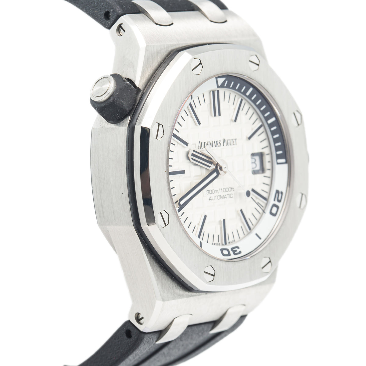 Audemars Piguet Royal Oak Offshore Diver 15710ST MINT White Dial SS Men's 42mm