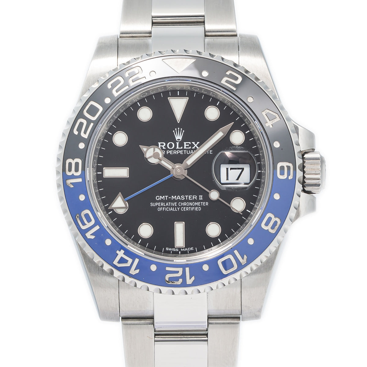 Rolex GMT-Master II Batman 116710BLNR 2014 Card New Old Stock 40mm