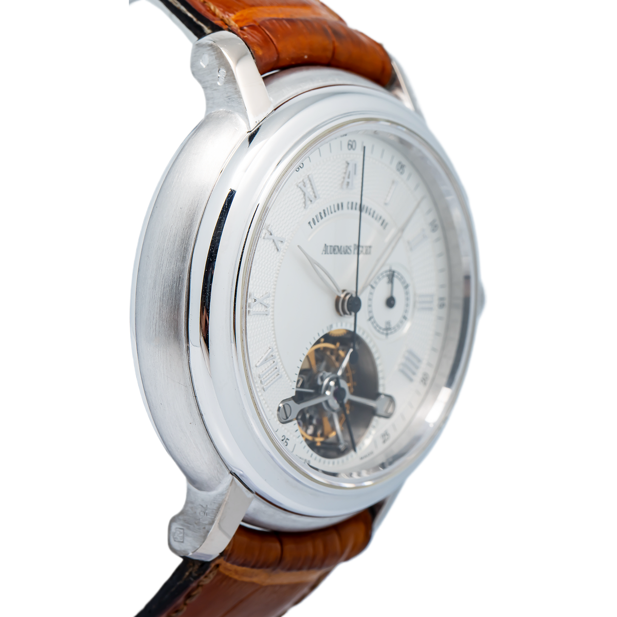 Audemars Piguet Tourbillon Chronograph 25909BC Manual 18k White Gold Watch 43mm