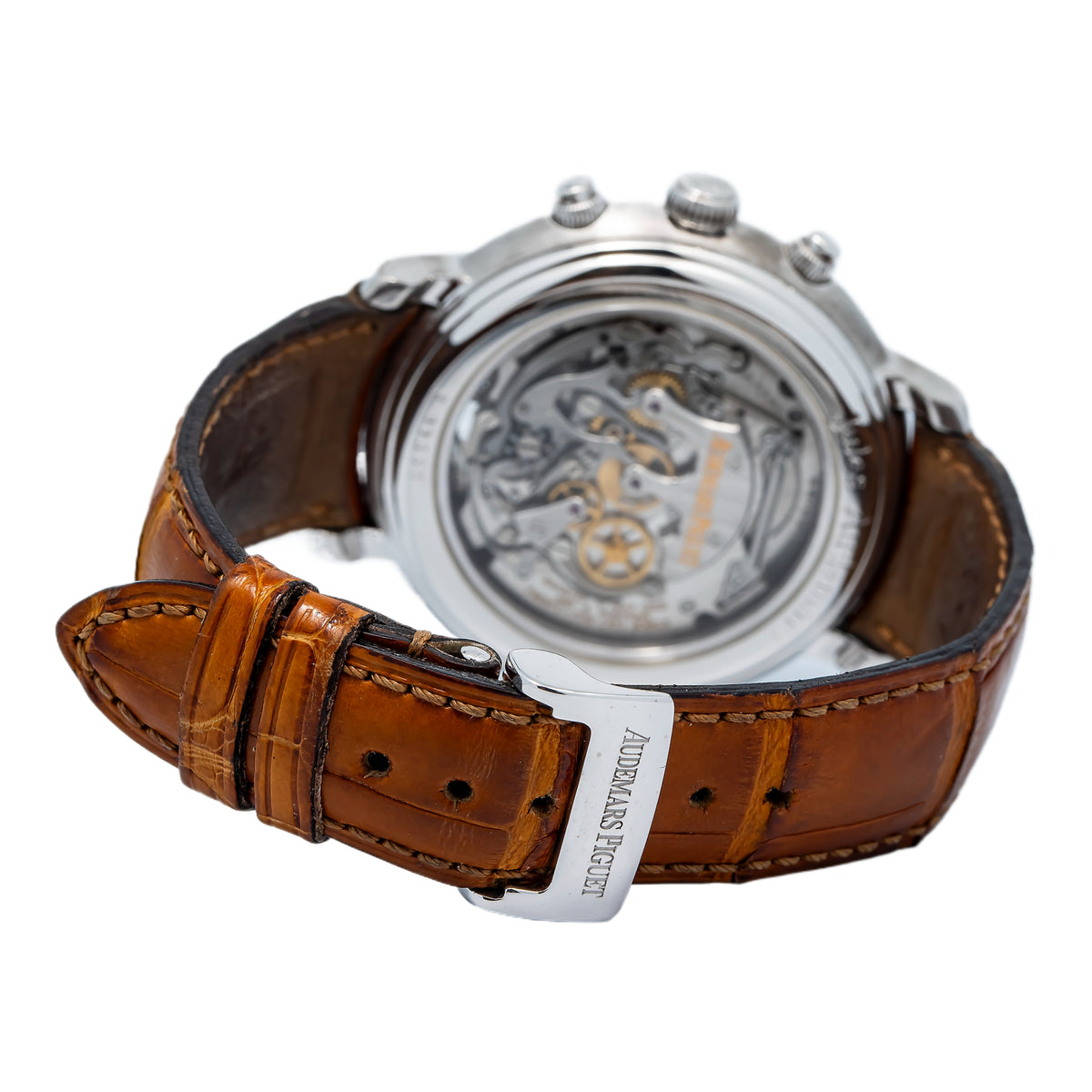 Audemars Piguet Tourbillon Chronograph 25909BC Manual 18k White Gold Watch 43mm