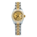 Rolex Datejust 179173 18k Two Tone Jubilee Champagne Roman Dial Ladies 26mm