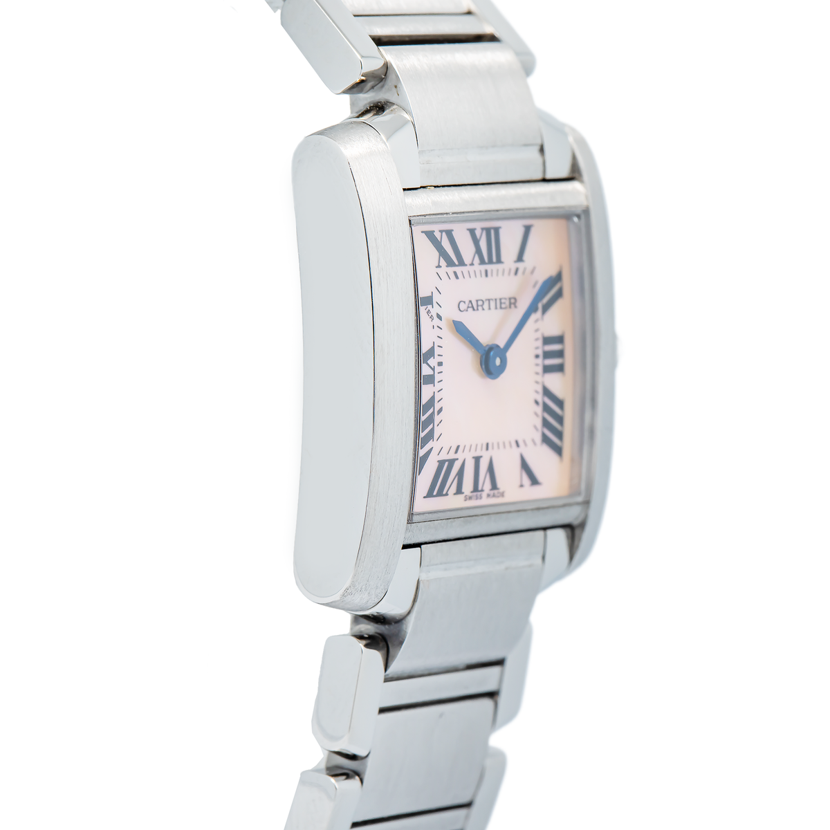 Cartier Tank Francaise 2384 W51028Q3 Quartz SS MOP Dial Women's Watch 20mm